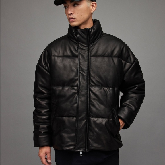 ALLSAINTS
Men’s Mercer Leather Puffer Jacket - Picture 12 of 16